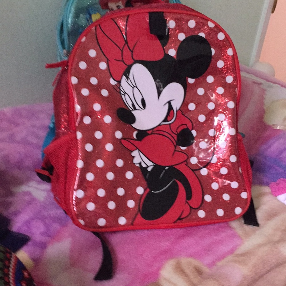 Minnie Mouse red backpack